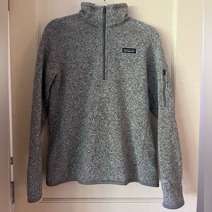 Patagonia women’s medium grey Better Sweater 1/4-Zip Fleece